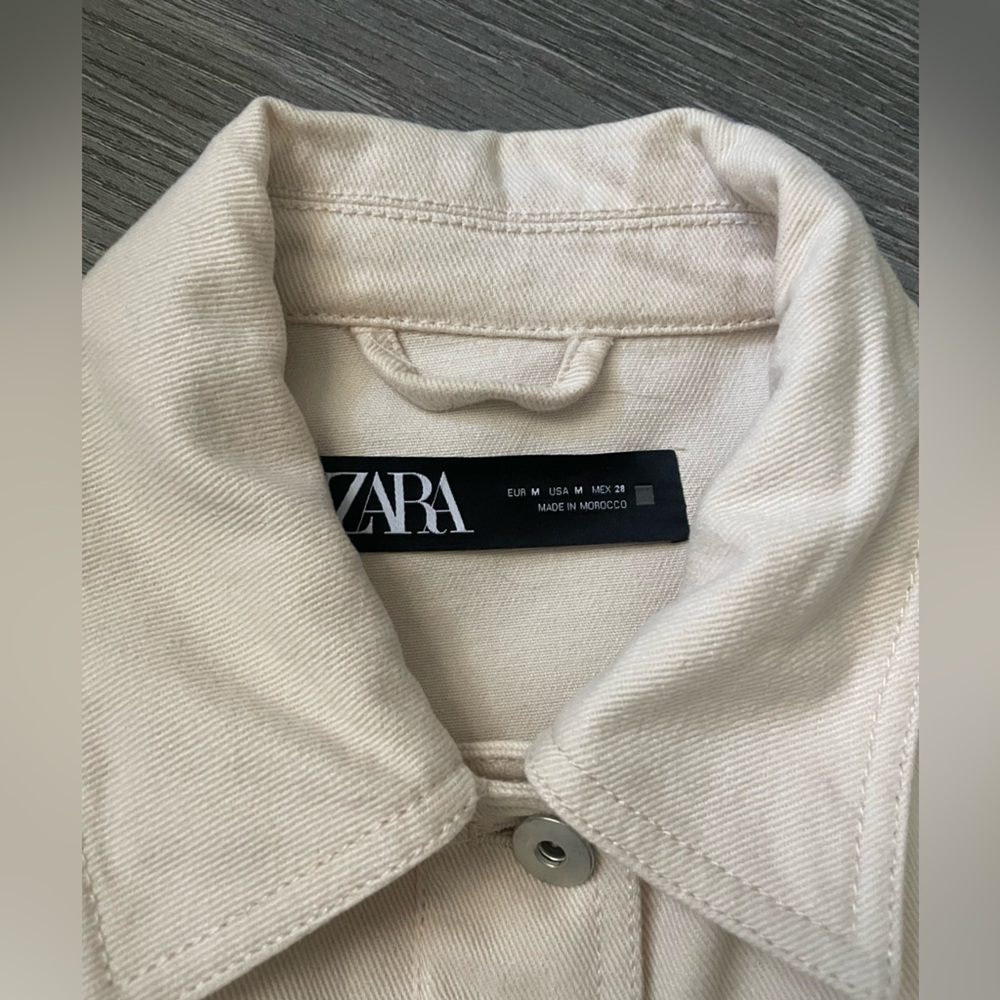 Zara tan denim jacket - Picture 4 of 5